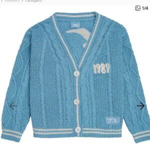 1989 Cardigan Taylors Version, Sky Blue Cardigan Sweater, size M/L